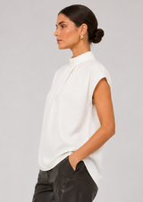 AVELINE SATIN TURTLENECK TOP