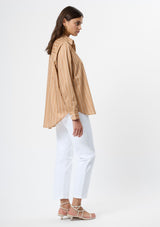 ALEXIS POPLIN FINE LINE SHIRT