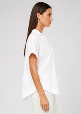 POPLIN COLLAR PULLOVER