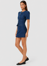 DELANCEY DENIM MINI SKIRT