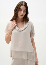 WOVEN MESH TOP