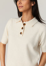 VHARI SHORT SLEEVE BUTTON UP JUMPER