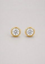 CATEANA BEZEL STUD EARRING