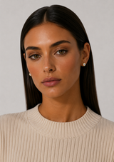 CATEANA BEZEL STUD EARRING