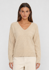 EMERY SOFT V-NECK SWEATER