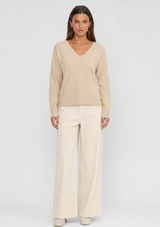 EMERY SOFT V-NECK SWEATER