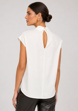 AVELINE SATIN TURTLENECK TOP