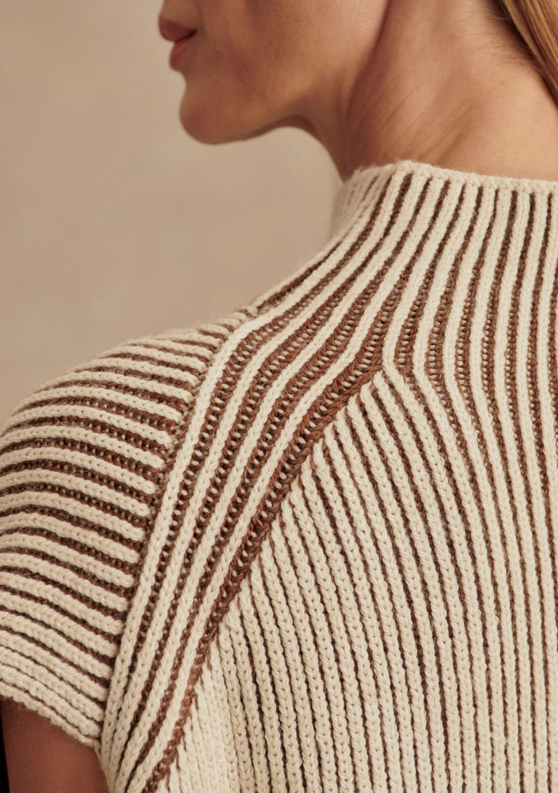 LAUREN PLATED KNIT TANK