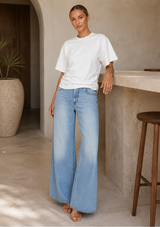 VERONICA KIMONO SLEEVE FITTED TEE