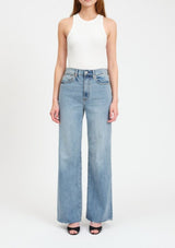 FAR OUT HIGH RISE WIDE LEG IN FOOLS GOLD