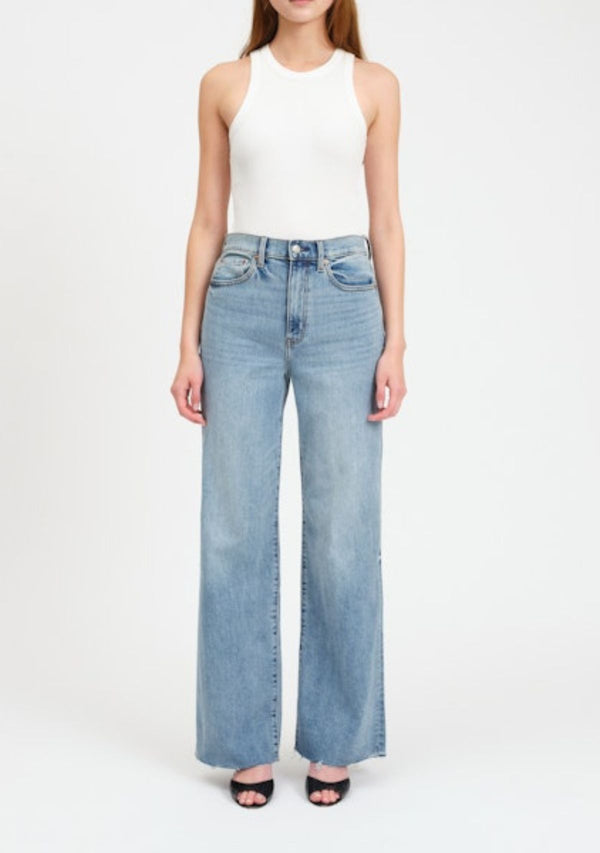 FAR OUT HIGH RISE WIDE LEG IN FOOLS GOLD