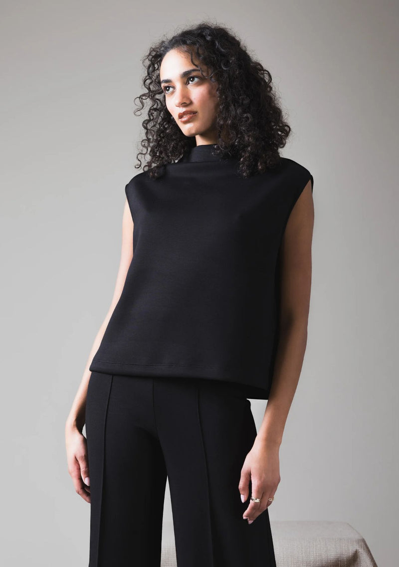 SCUBA COWL NECK TOP