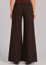 PONTE KNIT STANDARD WIDE LEG PANT