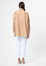 ALEXIS POPLIN FINE LINE SHIRT