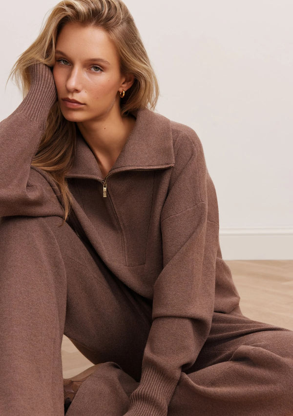 OLLY HALF ZIP SWEATER
