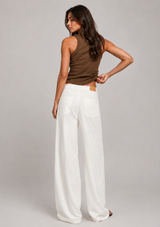 SYDNEY HIGH RISE BOWED LINEN WIDE