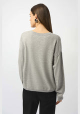 WOOL BLEND V-NECK BOXY SWEATER