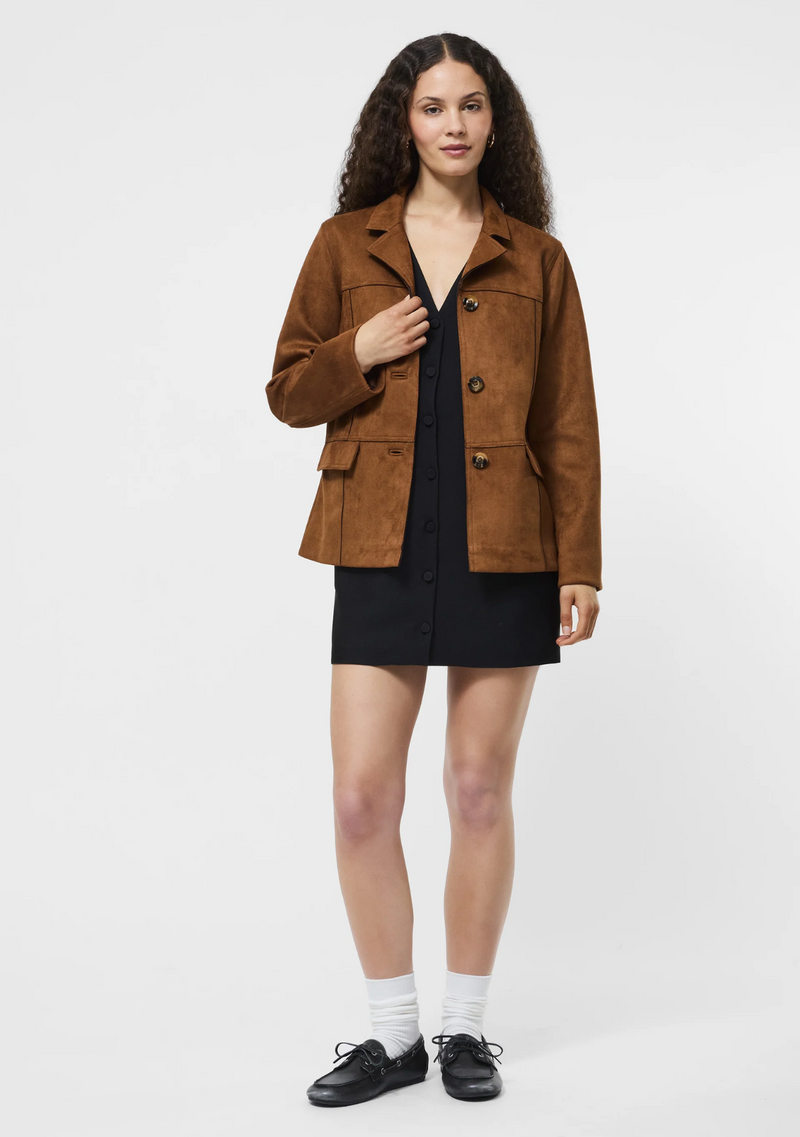 LANLEY FAUX SUEDE JACKET