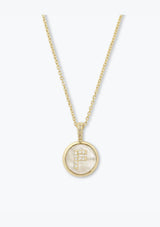 BABY LOVE LETTERS MEDALLION NECKLACE