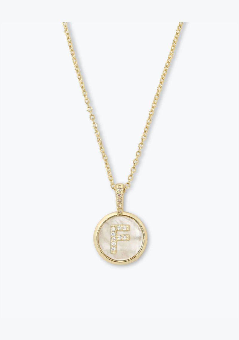BABY LOVE LETTERS MEDALLION NECKLACE