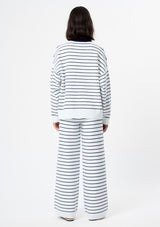 MARLEY STRIPED CREWNECK SWEATER
