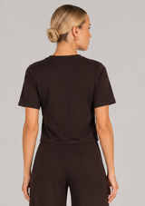 PONTE KNIT SHORT SLEEVE TOP EXTENDED
