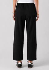 PONTE KNIT BARREL PANT