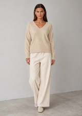 EMERY SOFT V-NECK SWEATER