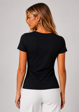 SILKY KNIT T-SHIRT
