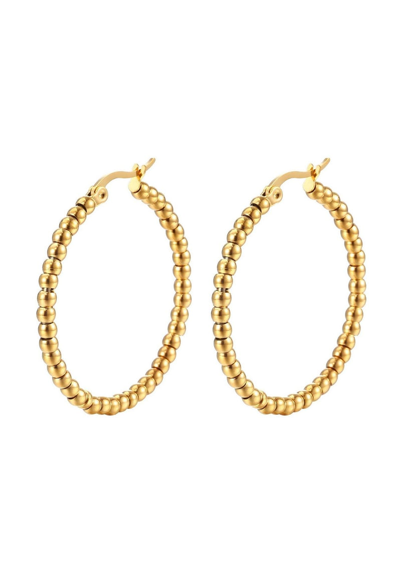 LARK BEADED HOOPS