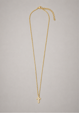 WYATT MINI CROSS PENDANT NECKLACE
