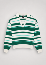 RETREAT STRIPE COLLAR KNIT
