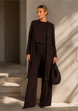 PONTE KNIT SMOKING JACKET