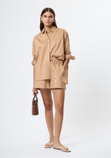 ALEXIS POPLIN FINE LINE SHIRT