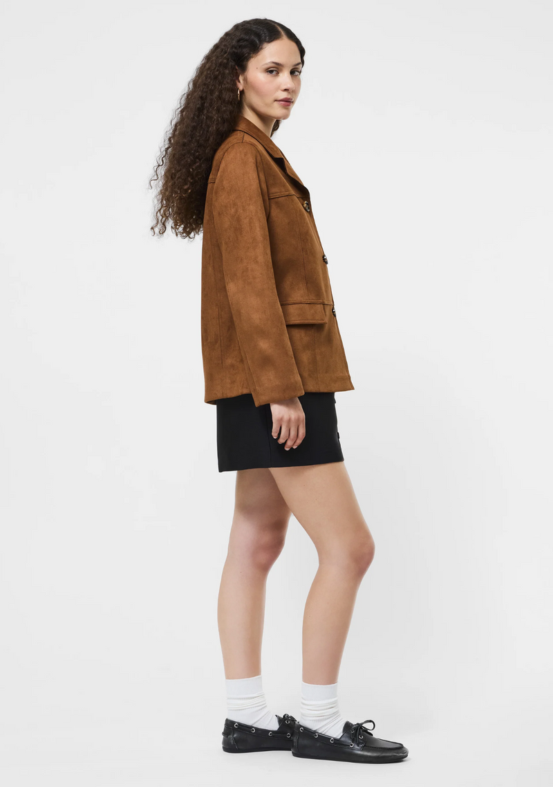 LANLEY FAUX SUEDE JACKET