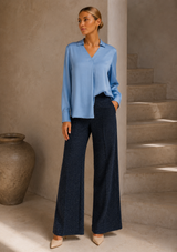 CAMILLE SATIN BLOUSE
