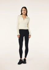 IGNITE ZIP NECK KNIT