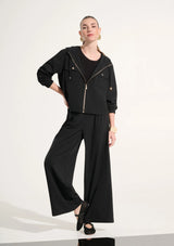 STRETCH WOVEN UTILITY JACKET