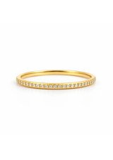 TARA DAINTY ETERNITY BAND RING