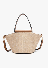 NOLANA SMALL STRAW TOTE