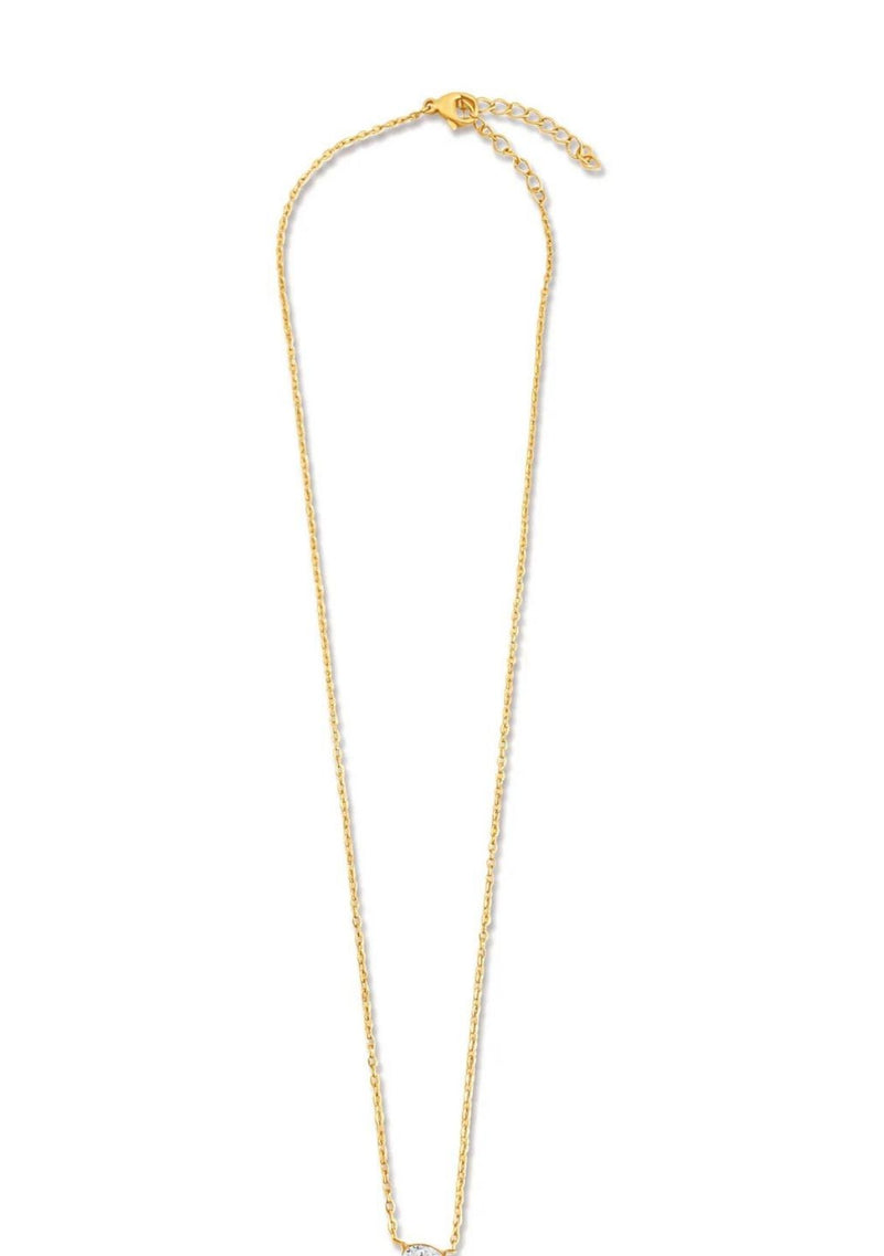 LOLA SOLITAIRE SIDEWAYS NECKLACE