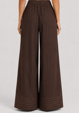 CAMILLE PINSTRIPE WIDE LEG PANT