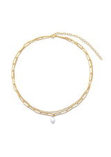 RENEE DOUBLE CHAIN CHOKER NECKLACE