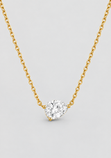 LOLA SOLITAIRE SIDEWAYS NECKLACE