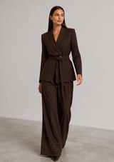 CAMILLE PINSTRIPE WIDE LEG PANT