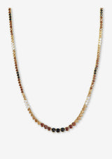 NOT YOUR BASIC GRADUATED OMBRE TENNIS NECKLACE 16"