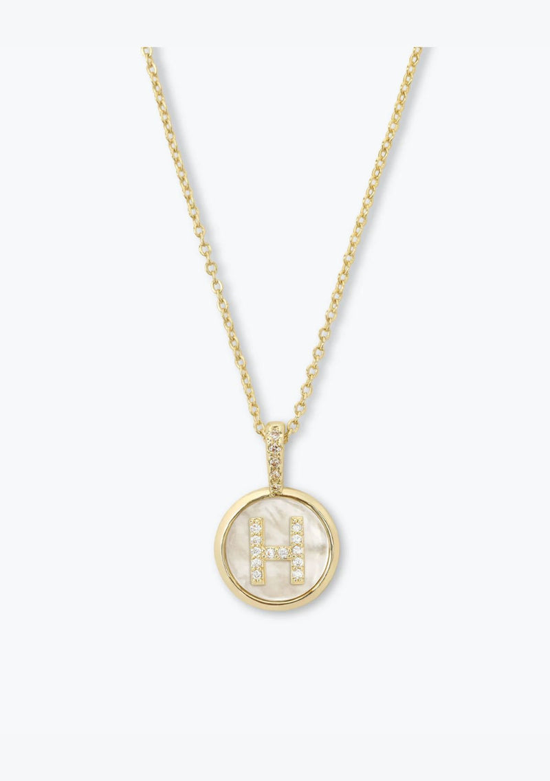 BABY LOVE LETTERS MEDALLION NECKLACE