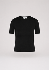 BLACK FITTED T-SHIRT