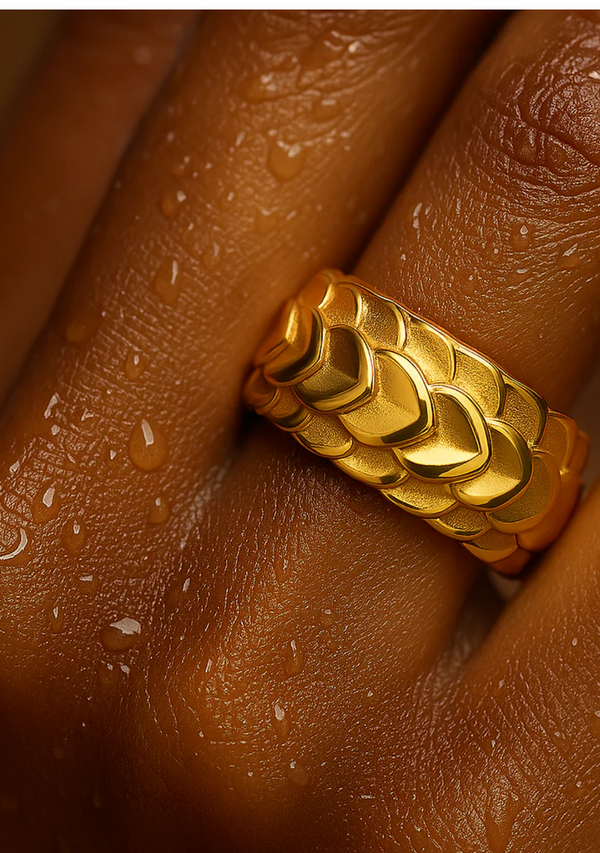 CHARIZE FISH SCALE RING