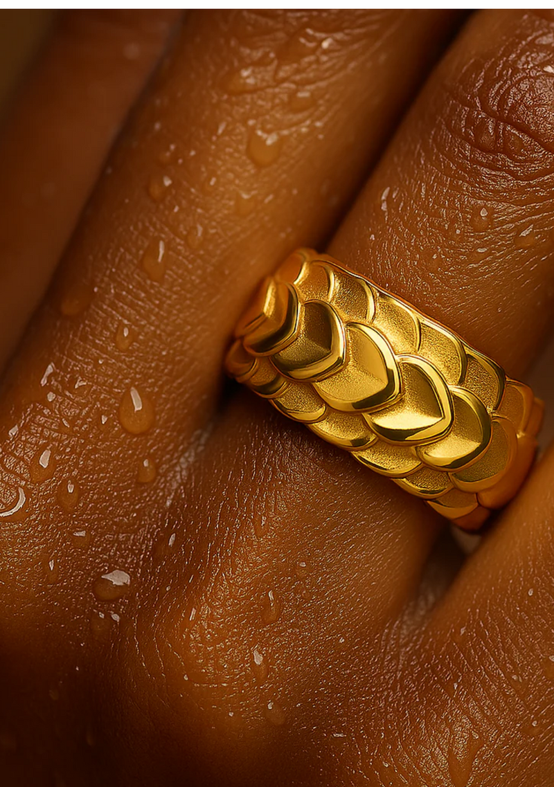 CHARIZE FISH SCALE RING
